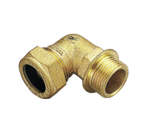 Угольник переходный латунный Tiemme 90° 18x3/4 НР 1100037