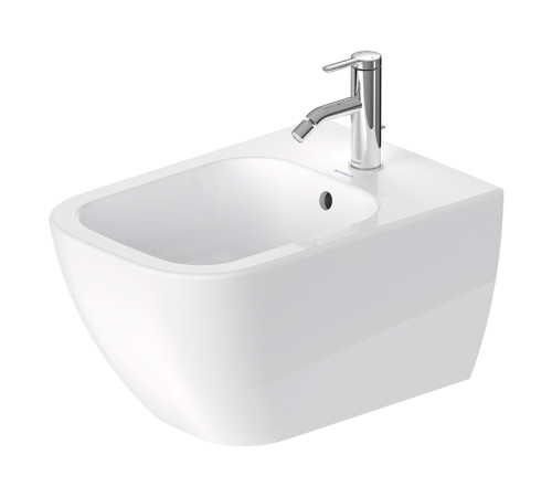 Биде подвесное Duravit Happy D.2 54х35.5 см 1 отверстие белый 2258150000