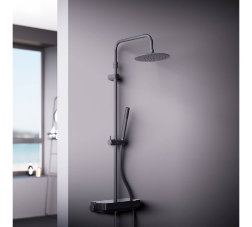 Душевая система Damixa Scandinavian Pure с термостатом черный матовый 936750300