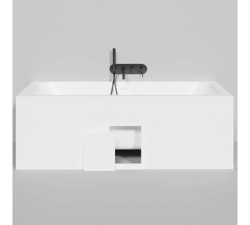 Ванна встраиваемая на ножках Salini Orlanda Axis Kit 170х75х60 см UpDown S-Stone белый матовый 103323M