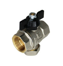 Кран шаровой с фильтром General Fittings 1 ВВ бабочка EV301010