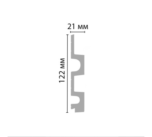 Декоративная панель DECOMASTER D302-1634 ДМ из полистирола 122x21x2900 мм D302-1634 ДМ