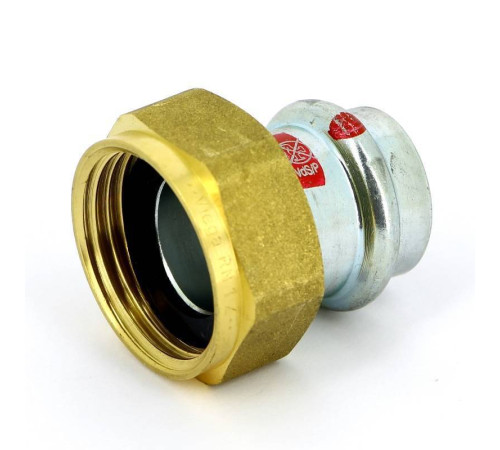 Муфта пресс Viega Prestabo с накидной гайкой 22х1 оцинкованная сталь 559199