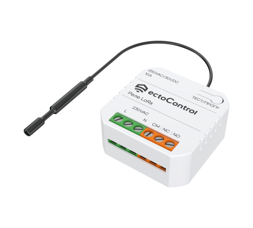 Реле беспроводное ectoControl LoRa ES-RELW-01