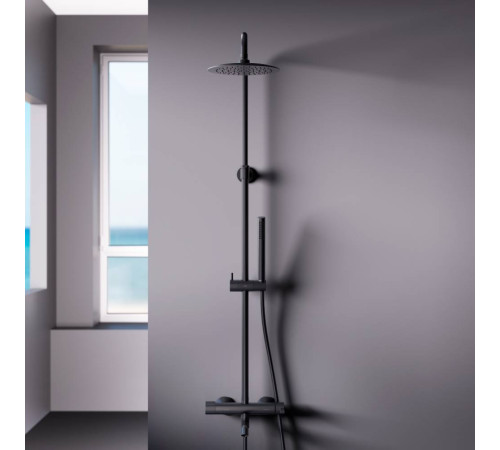 Душевая система Damixa Scandinavian Pure черный матовый 936740300