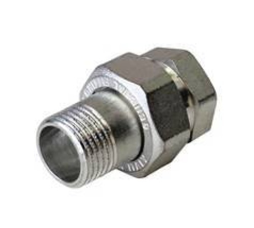 Сгон-американка прямой Elsen TIN 1 1/2 НВ латунный с плоским уплотнением EBF26.112T