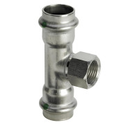 Тройник Viega Sanpress Inox нержавеющая сталь 18х3/4х18 мм 437169