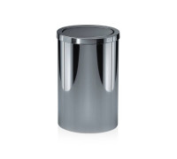 Корзина для бумаги Decor Walther DW 124 20x32 см с крышкой напольная сталь полированная 0607970