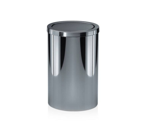 Корзина для бумаги Decor Walther DW 124 20x32 см с крышкой напольная сталь полированная 0607970