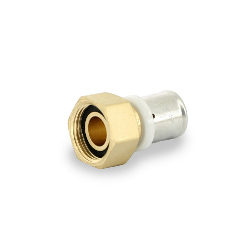 Муфта пресс с внутренней резьбой и накидной гайкой STOUT 20х3/4 506732