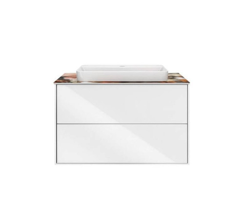 Тумба подвесная Kerama Marazzi PLAZA Modern 80x48 см 2 ящика белый PLB.M.80.2\WHT.V