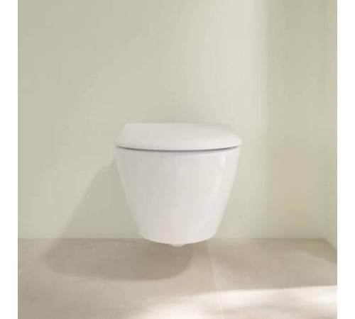 Унитаз подвесной Villeroy & Boch Subway 2.0 безободковый с сиденьем SlimSeat микролифт 5614R201