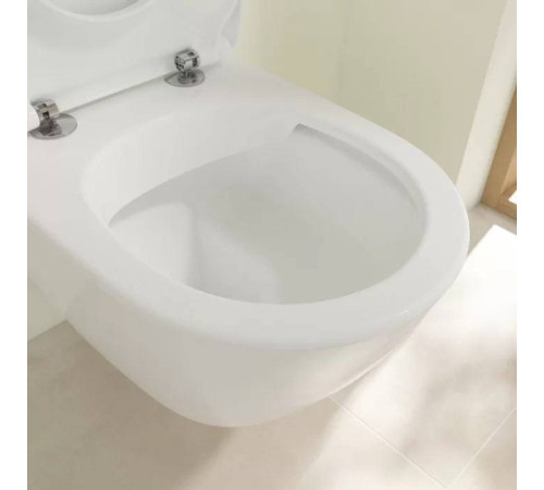 Унитаз подвесной Villeroy & Boch Subway 2.0 безободковый с сиденьем SlimSeat микролифт 5614R201