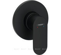 Смеситель для душа hansgrohe Rebris S внешняя часть матовый черный 72649670