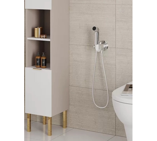Гигиенический комплект Hansgrohe Bidette S 1 jet со шлангом и держателем хром 29232000