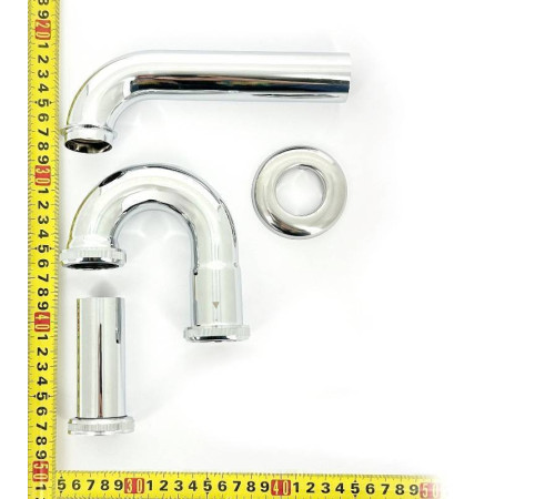 Сифон для умывальника Arrowhead латунный P-образный 1 1/4 80x168 мм 730006