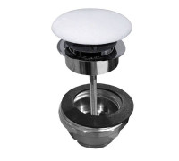 Донный клапан клик-клак Kerasan керамическая крышка белый матовый 923330