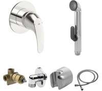 Комплект гигиенического душа Rossinka Polara со смесителем и шланговым подсоединением 1488