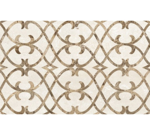 Декор Шахтинская плитка Глория бежевый 01 25х40 см 010301002102