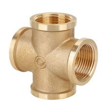 Крестовина латунная Gappo 1/2 дюйма ВР G1216