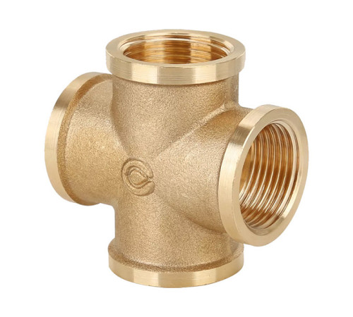 Крестовина латунная Gappo 1/2 дюйма ВР G1216