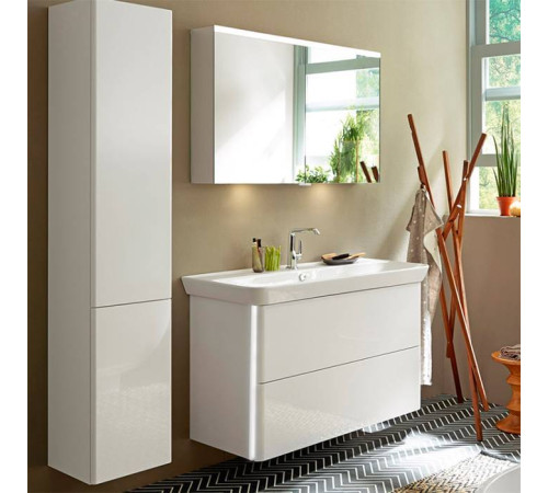 Комплект мебели с раковиной Burgbad Iveo 100 см LED подсветка белый глянец SFEY100F2833G0169C0001