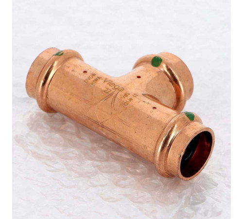 Тройник пресс медный Viega Profipress 22 мм 291969