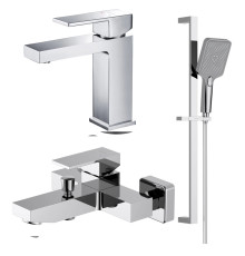 Набор смесителей Aquanet Либра Set 3 в 1 (AQ1610CR+AQ1640CR+AQ2019CR) AQ1630CR