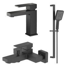 Набор смесителей 3 в 1 Aquanet Libra AQ1610MB/AQ1640MB/AQ2019MB AQ1630MB