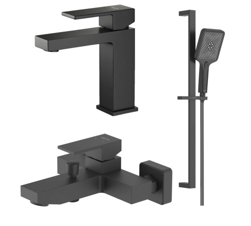 Набор смесителей 3 в 1 Aquanet Libra AQ1610MB/AQ1640MB/AQ2019MB AQ1630MB