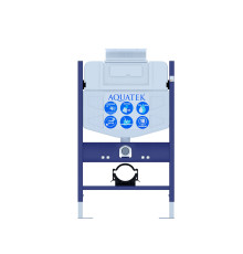 Инсталляция для подвесного унитаза Aquatek с верхней кнопкой смыва INS-0000018