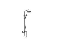 Душевой гарнитур Hansgrohe Vernis Blend Vario со штангой 90 см черный матовый 26276670