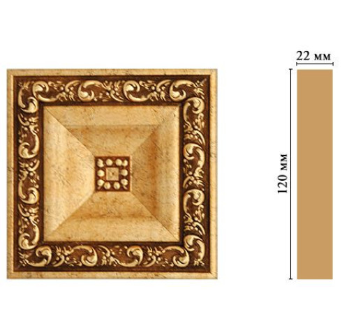 Вставка декоративная DECOMASTER D208 120х120х22 мм D208-552