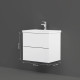 Тумба под раковину подвесная AM.PM Gem 60 см 2 ящика белый глянец M90FHX06022WG