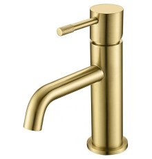 Смеситель для раковины Boheme Uno однорычажный золото матовое 461-MG