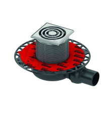 Трап низкий горизонтальный TECEdrainpoint S с фланцем Seal System 3601100