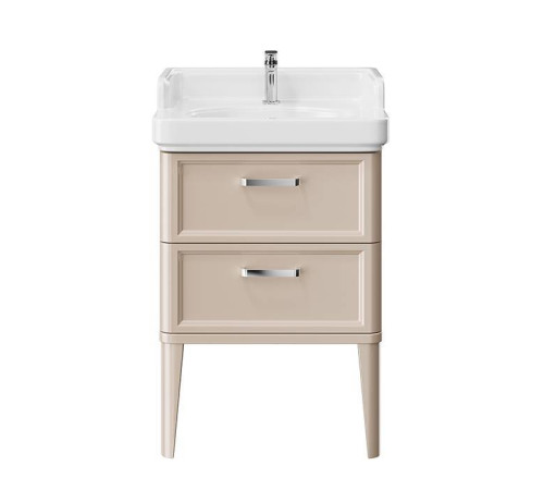 Тумба подвесная Kerama Marazzi Pompei 60 см 2 ящика камео бежевый глянцевый PO.N.60.2\CAM