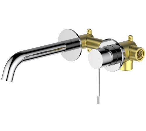 Смеситель для раковины настенный на 2 отверстия Timo Saona хром 2372/00SM