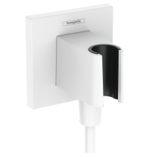 Шланговое подсоединение с держателем для душа hansgrohe FixFit Porter E матовый белый 26889700