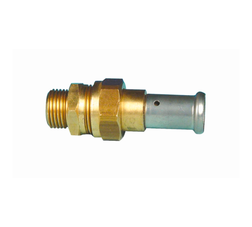 Муфта пресс латунная HENCO с плоским уплотнением 26х1 26P-2606