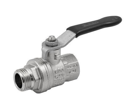 Кран шаровой ELSEN Strong T 2 НВ ручка-рычаг латунь EV20.2101