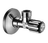 Угловой вентиль Hansgrohe с фильтром G 3/8 хром 13904000