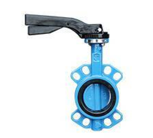 Затвор дисковый межфланцевый Tecofi PN16 DN150 диск сталь с ручкой VP5445S02EP0150