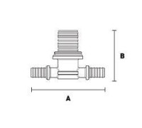 Тройник равносторонний ELSEN латунь 25 мм EFA31.252525B