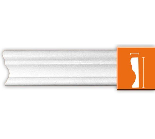 Молдинг гладкий DECOMASTER из полиуретана гибкий 33х15х2400 мм 97124F