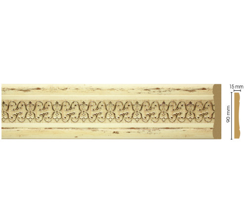 Молдинг DECOMASTER 163-1028 90х12х2400 мм 163-1028
