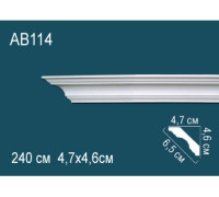 Карниз потолочный полиуретановый Perfect 50x45x2000 мм AB114