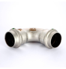 Отвод пресс 90° Viega Sanpress Inox нержавеющая сталь 22 мм 435653