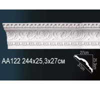 Карниз потолочный Perfect AA122 полиуретановый с рисунком AA122