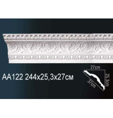 Карниз потолочный Perfect AA122 полиуретановый с рисунком AA122